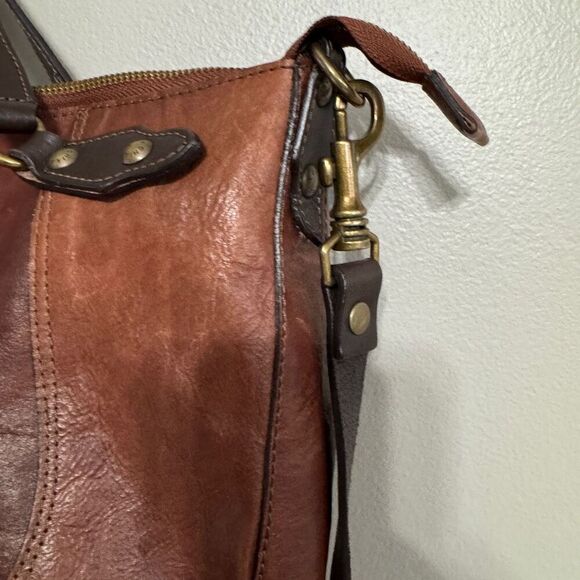 Origins Chiarugi Brown Leather satchel bag - Picture 6 of 11